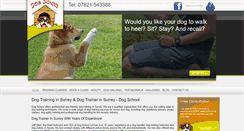 Desktop Screenshot of dogschoolltd.co.uk